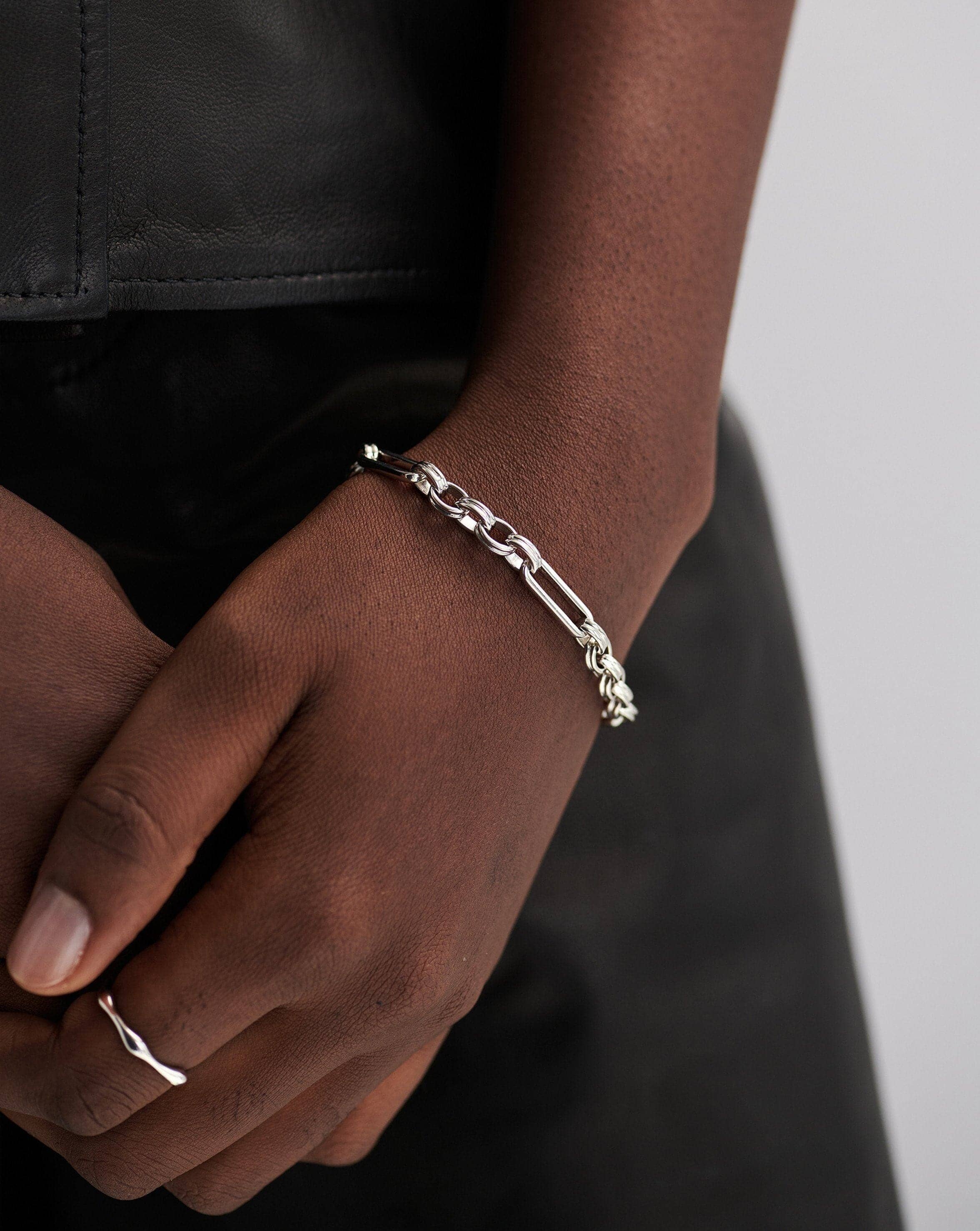 Axiom Chain Bracelet | Silver Plated Bracelets Missoma 