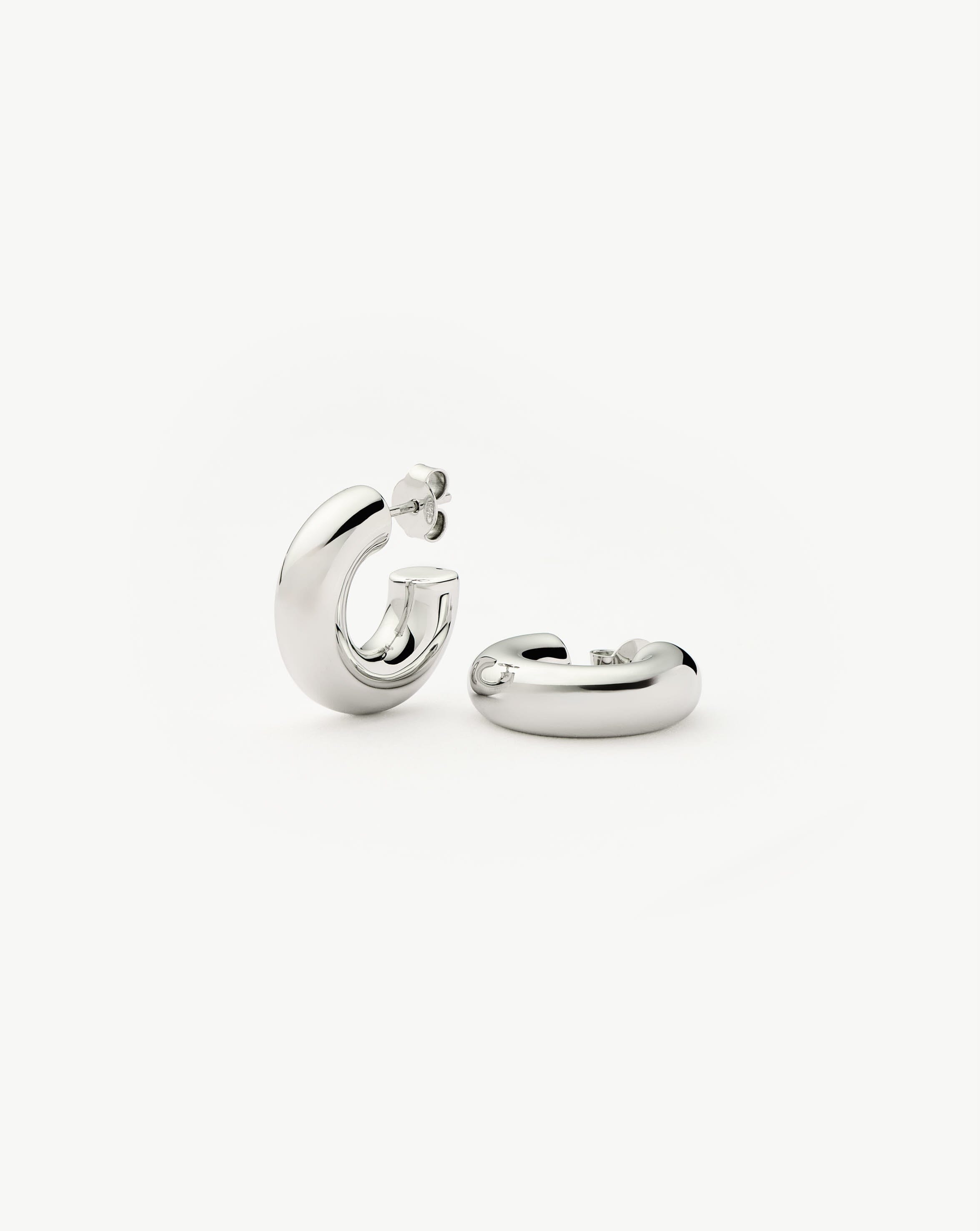 Chubby Small Hoop Earrings | Sterling Silver Earrings Missoma 