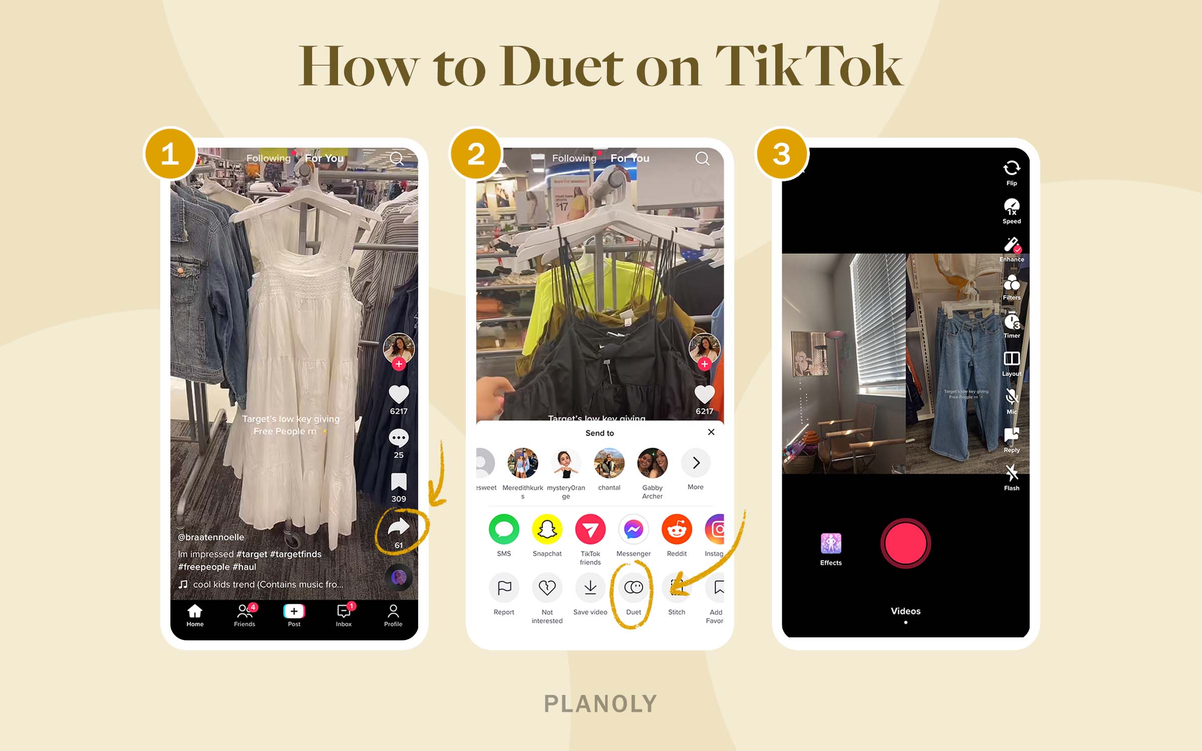 PLANOLY - Blog - How to Duet on TikTok - Horizontal Image